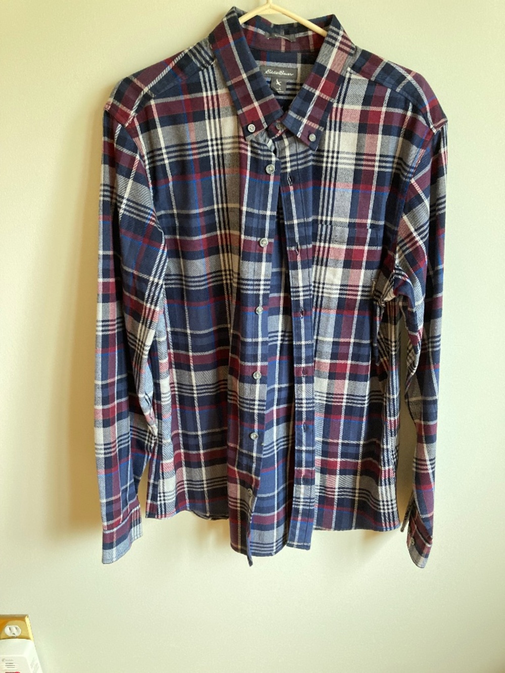 Eddie Bauer men’s button-down plaid size L